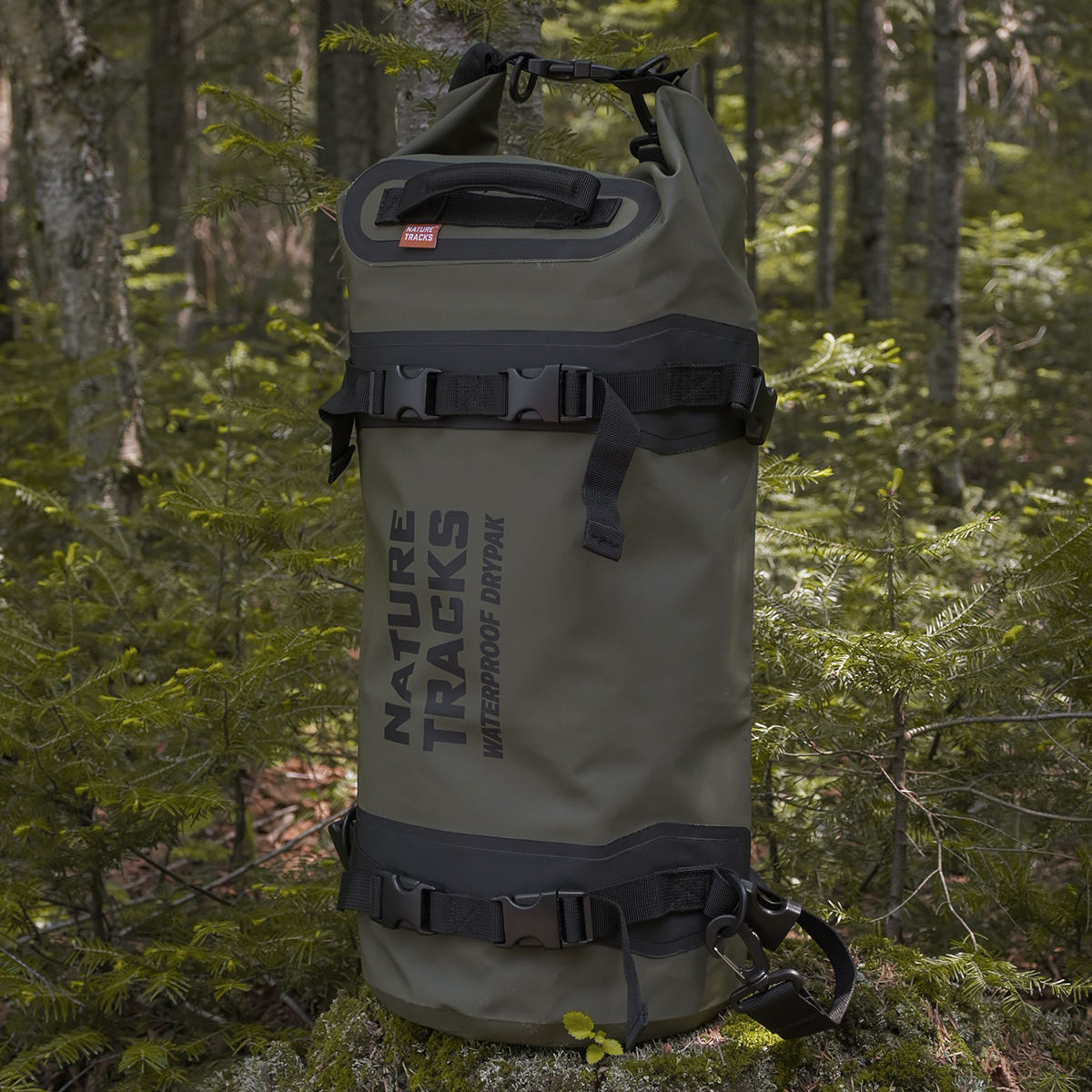 PEAK SERIES - EXPEDITION DRYPAK BAG 25L Green Drypak Bag NATURE_TRACKS_ECOM0198 Nature Tracks - Dark Green