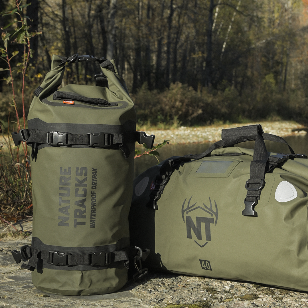 PEAK SERIES - EXPEDITION DRYPAK BAG 25L Green Drypak Bag NATURE_TRACKS_ECOM0198 Nature Tracks - Dark Green